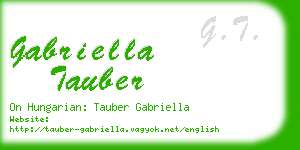 gabriella tauber business card